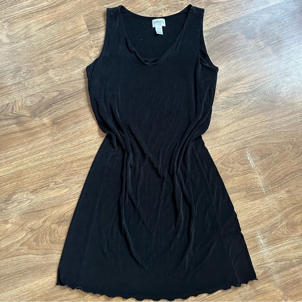 Chicos Black Dress Size 2 Sleeveless